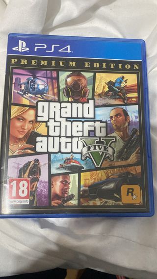 PS4 (PlayStation 4) Negra + Mando y GTA V