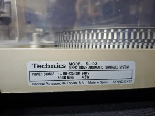 Tocadiscos Technics SL-D3 Direct Drive