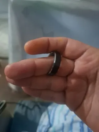 Anillo de hombre plateado