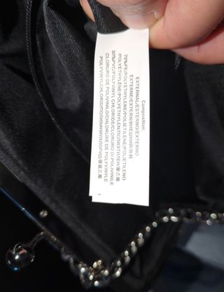 Borsa con chiusura clip fantasia chevron