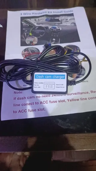Cableado Dash Cam 3 hilos