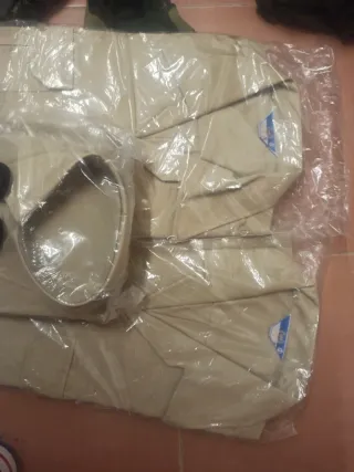 3 camisas militares beige talla 39