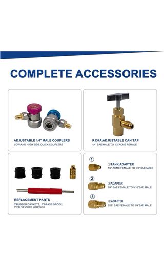 Manómetro Diagnóstico 4 Vías y carga de gas