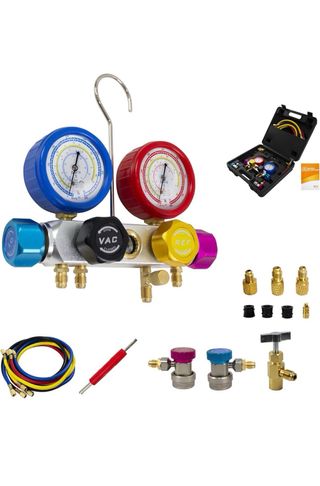 Manómetro Diagnóstico 4 Vías y carga de gas