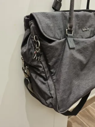 Bolso Kipling Negro Gris