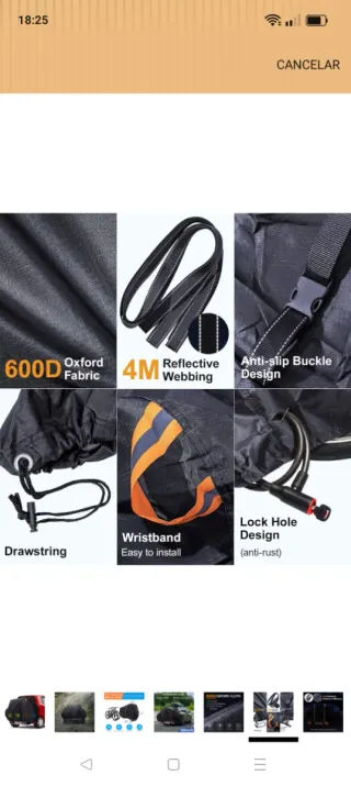 Funda para portabicicletas NUEVA sin usar