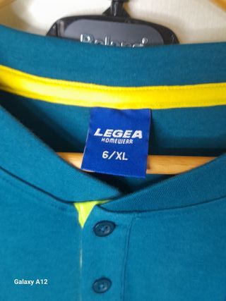 Set 2 Pigiami Uomo Legea Tg XL Blu/Verde Petrolio