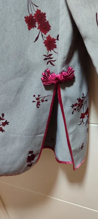 Camisa estilo chino floral