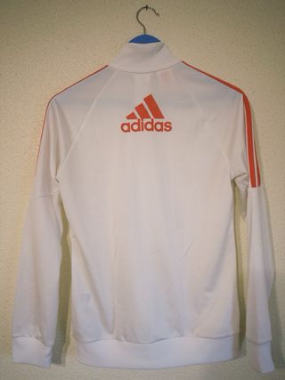 Conjunto chándal Adidas blanco, negro y rosa