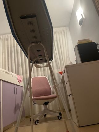 Tabla de planchar azul