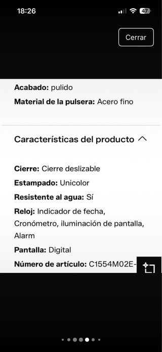 Reloj Casio Digital Dorado Malla Metálica