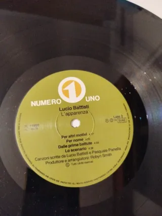 Vinile LP Lucio Battisti - l'apparenza - 1988