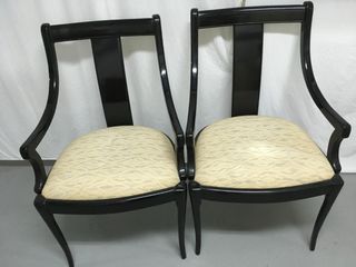 2 Butacas Negras Tapizadas Beige
