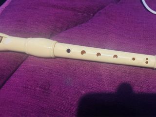 Flauta dulce color beige