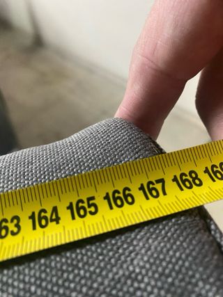 Cabecero de tela gris 168 cm