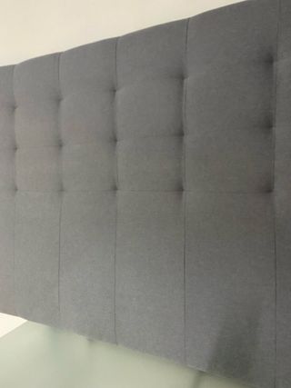 Cabecero de tela gris 168 cm
