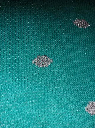 Jersey verde mujer cuello alto