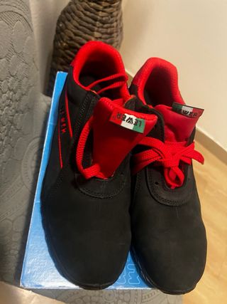 Scarpe Antinfortunistiche LEWER S3 Nere/Rosse Tg 4