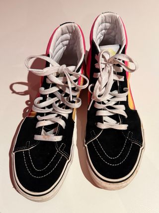 Vans SK8-Hi Negras, Rosas y Amarillas