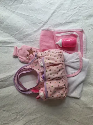 Set de accesorios baño para muñeca bebé sin usar