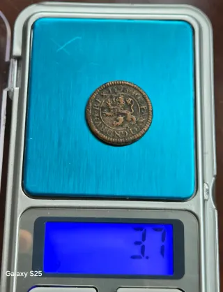 Moneda 2 Maravedís Felipe II 1598 Segovia OMNIVM