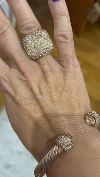 Conjunto Anillo y Pulsera color cobre