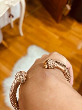 Conjunto Anillo y Pulsera color cobre