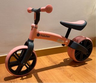 Bicicleta de Equilibrio evolutiva rosa Yvolution