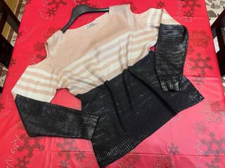 Maglia Amo&Roma righe rosa e nero taglia L/XL