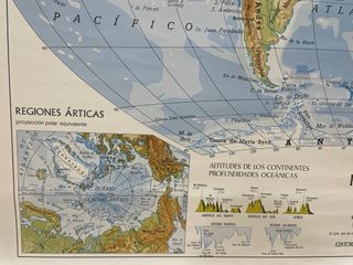Mapas murales político y fisico Editorial Teide