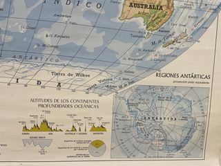 Mapas murales político y fisico Editorial Teide