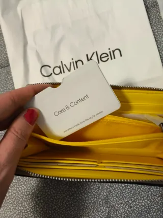 Portafoglio Calvin Klein Beige/Giallo Donna
