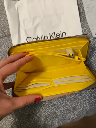 Portafoglio Calvin Klein Beige/Giallo Donna