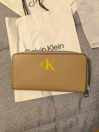 Portafoglio Calvin Klein Beige/Giallo Donna