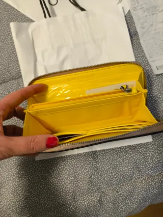 Portafoglio Calvin Klein Beige/Giallo Donna