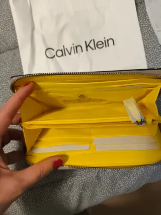 Portafoglio Calvin Klein Beige/Giallo Donna