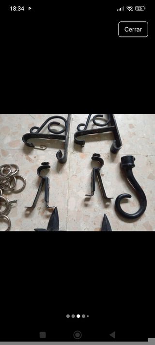 Argollas y terminales cortina metal