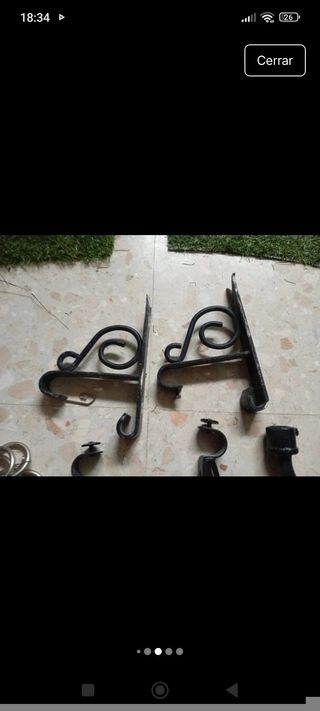 Argollas y terminales cortina metal