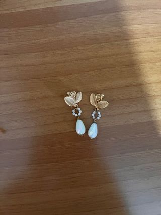 Orecchini fatti a mano oro e perle