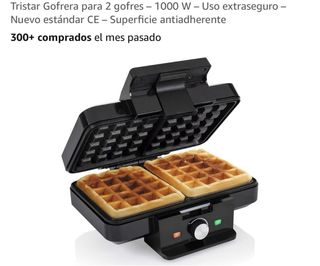 Plancha para gofres negra