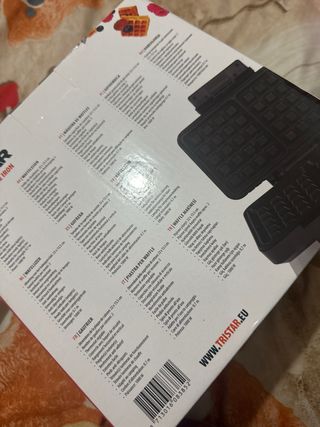 Plancha para gofres negra