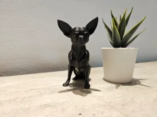 Statua Chihuahua Nera