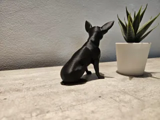 Statua Chihuahua Nera