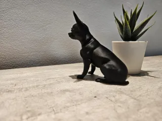 Statua Chihuahua Nera