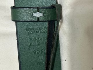 Cinturón Calvin Klein Verde Hebilla CK Plata