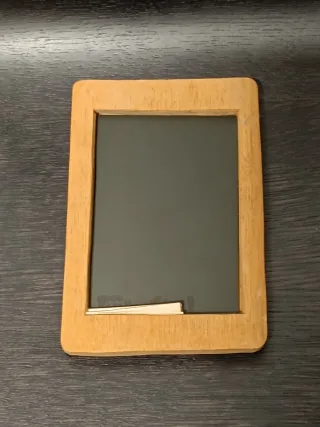 Espejo Marco Madera Pájaro Flor