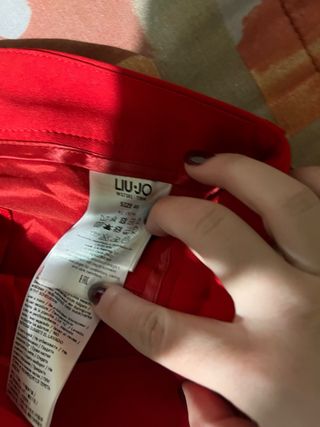 Completo elegante rosso