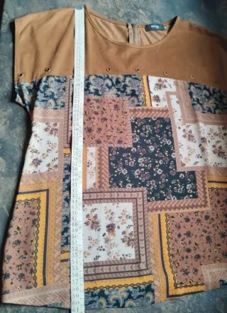 Blusa Fórmula Joven Patchwork Talla Única