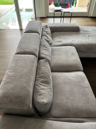 Divano angolare Poltrone&Sofà grigio Semi nuovo