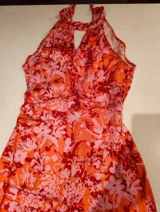 Vestido largo estampado fiesta